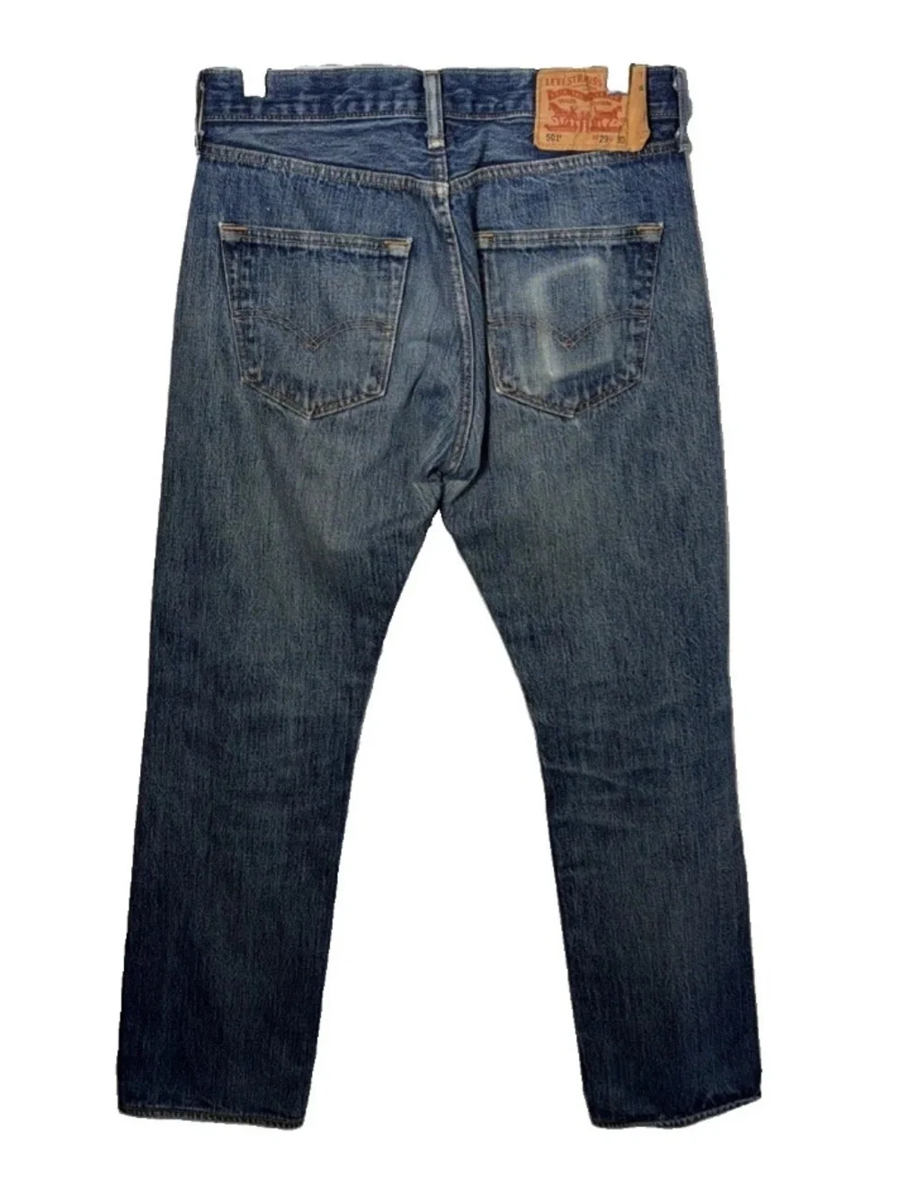 VTG Levis 501 Men’s 29x30 Button Fly Jeans Distressed Grunge Faded Pocket Y2K